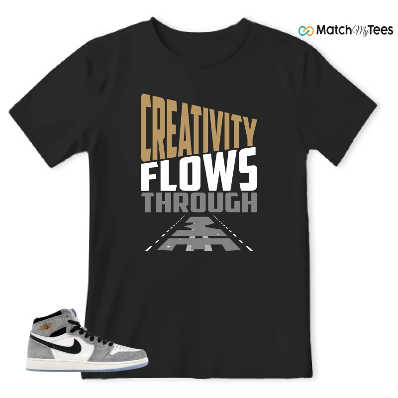 NIKE AIR JORDAN 1 HIGH COOL GREY SNEAKER Matching Tees t-shirt
