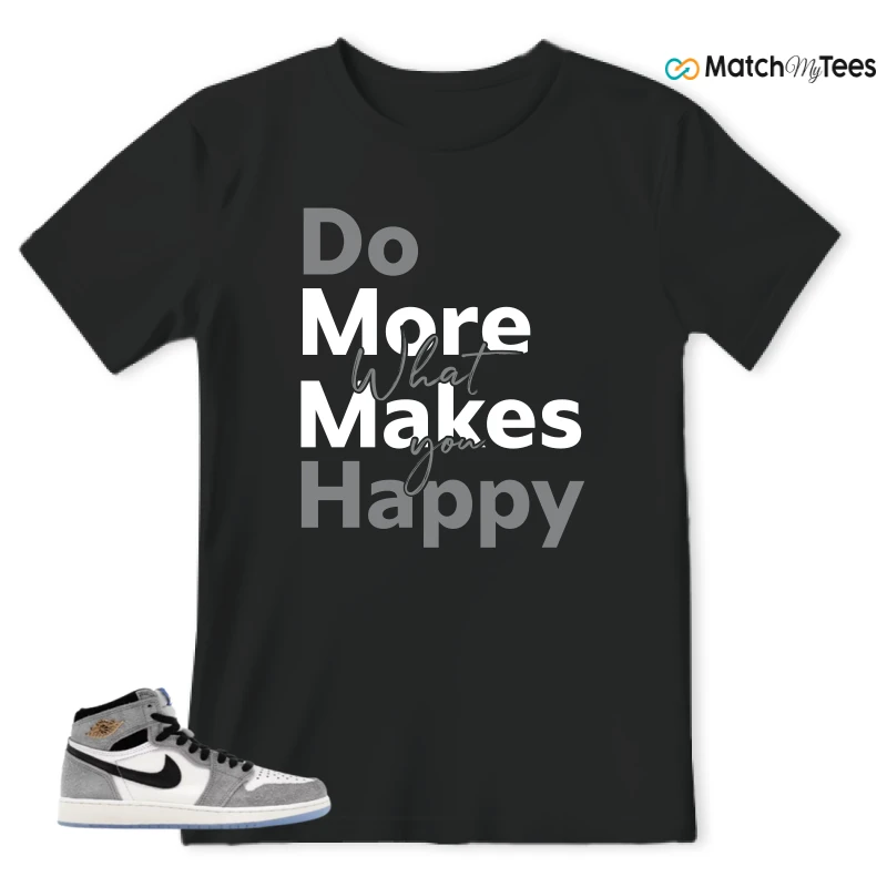 NIKE AIR JORDAN 1 HIGH COOL GREY SNEAKER Matching Tees t-shirt