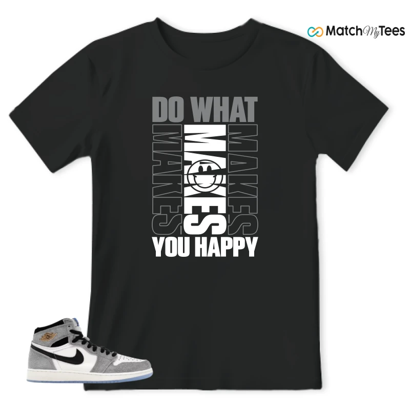 NIKE AIR JORDAN 1 HIGH COOL GREY SNEAKER Matching Tees t-shirt