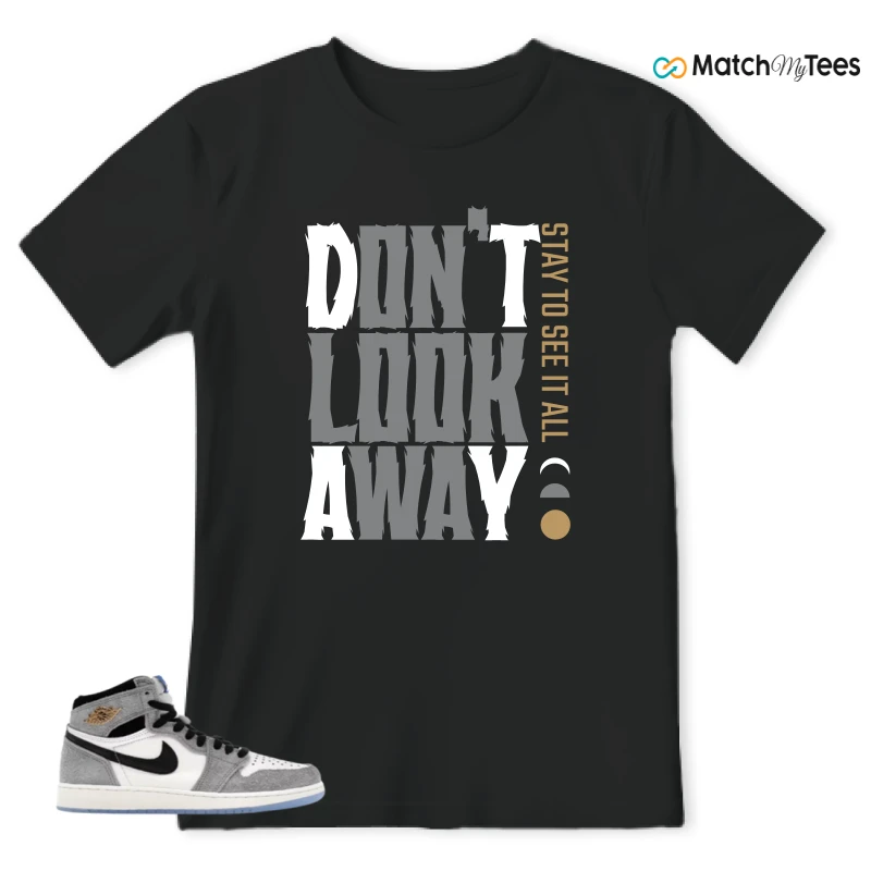 NIKE AIR JORDAN 1 HIGH COOL GREY SNEAKER Matching Tees t-shirt