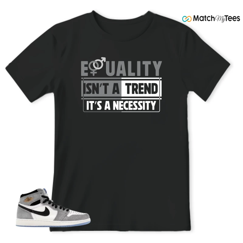 NIKE AIR JORDAN 1 HIGH COOL GREY SNEAKER Matching Tees t-shirt