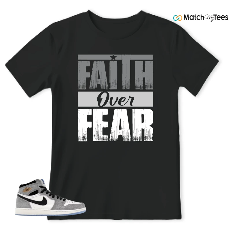 NIKE AIR JORDAN 1 HIGH COOL GREY SNEAKER Matching Tees t-shirt