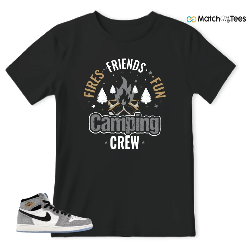 NIKE AIR JORDAN 1 HIGH COOL GREY SNEAKER Matching Tees t-shirt