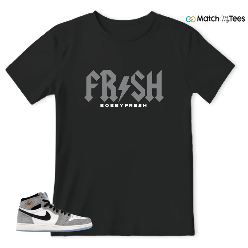NIKE AIR JORDAN 1 HIGH COOL GREY SNEAKER Matching Tees t-shirt