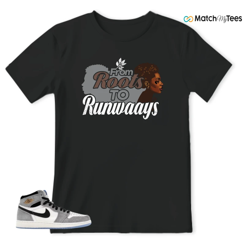 NIKE AIR JORDAN 1 HIGH COOL GREY SNEAKER Matching Tees t-shirt