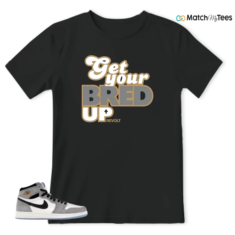 NIKE AIR JORDAN 1 HIGH COOL GREY SNEAKER Matching Tees t-shirt