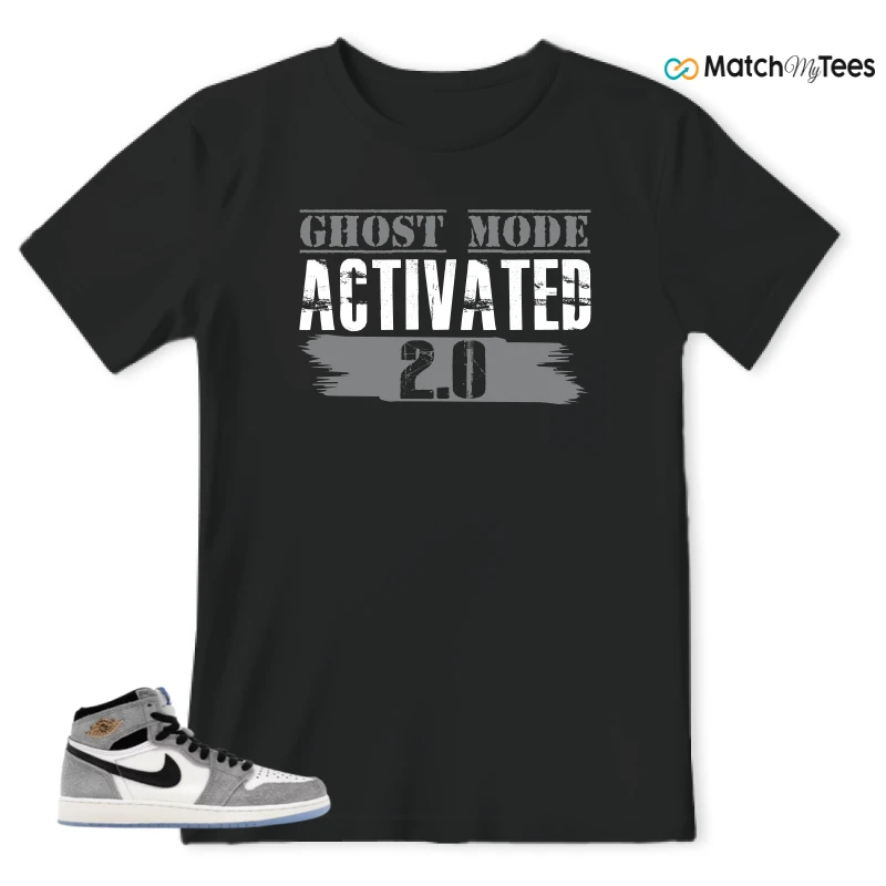 NIKE AIR JORDAN 1 HIGH COOL GREY SNEAKER Matching Tees t-shirt