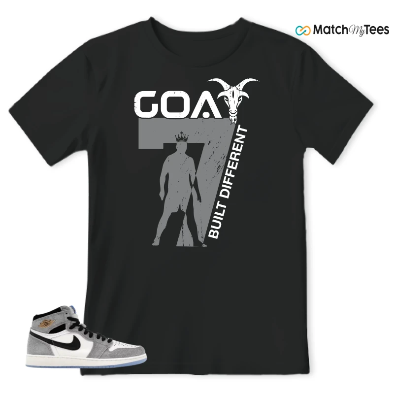 NIKE AIR JORDAN 1 HIGH COOL GREY SNEAKER Matching Tees t-shirt