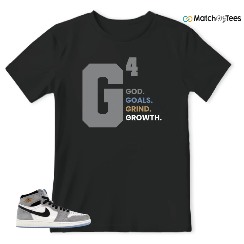 NIKE AIR JORDAN 1 HIGH COOL GREY SNEAKER Matching Tees t-shirt