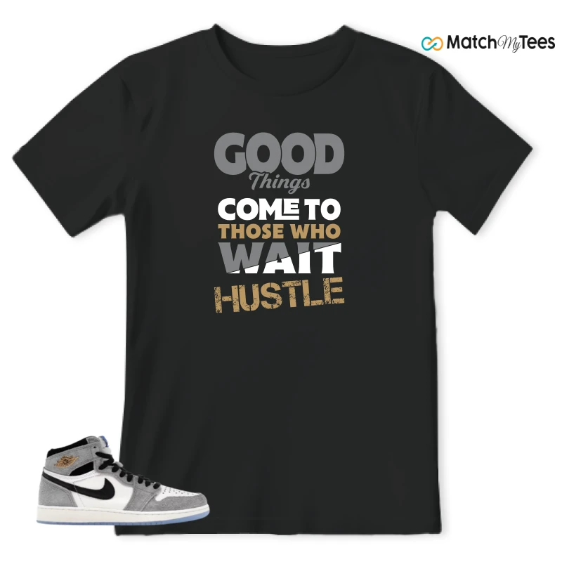 NIKE AIR JORDAN 1 HIGH COOL GREY SNEAKER Matching Tees t-shirt
