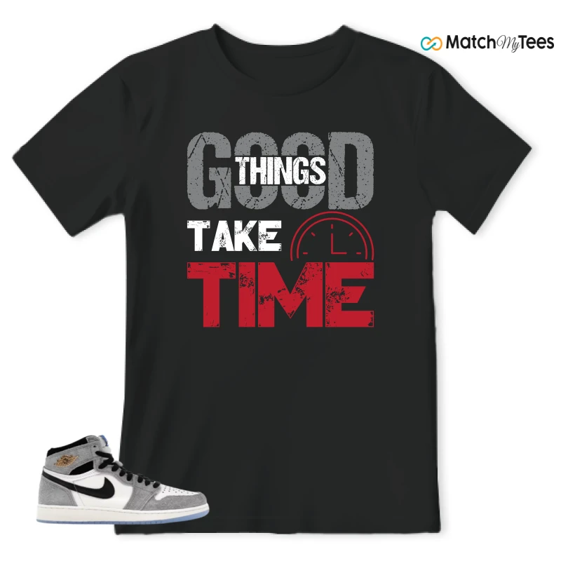 NIKE AIR JORDAN 1 HIGH COOL GREY SNEAKER Matching Tees t-shirt