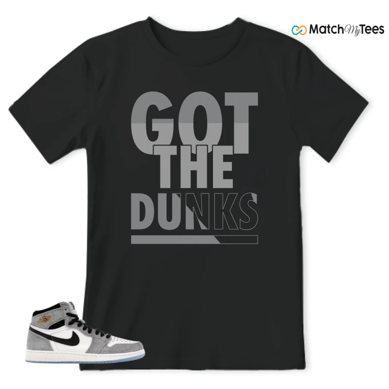NIKE AIR JORDAN 1 HIGH COOL GREY SNEAKER Matching Tees t-shirt