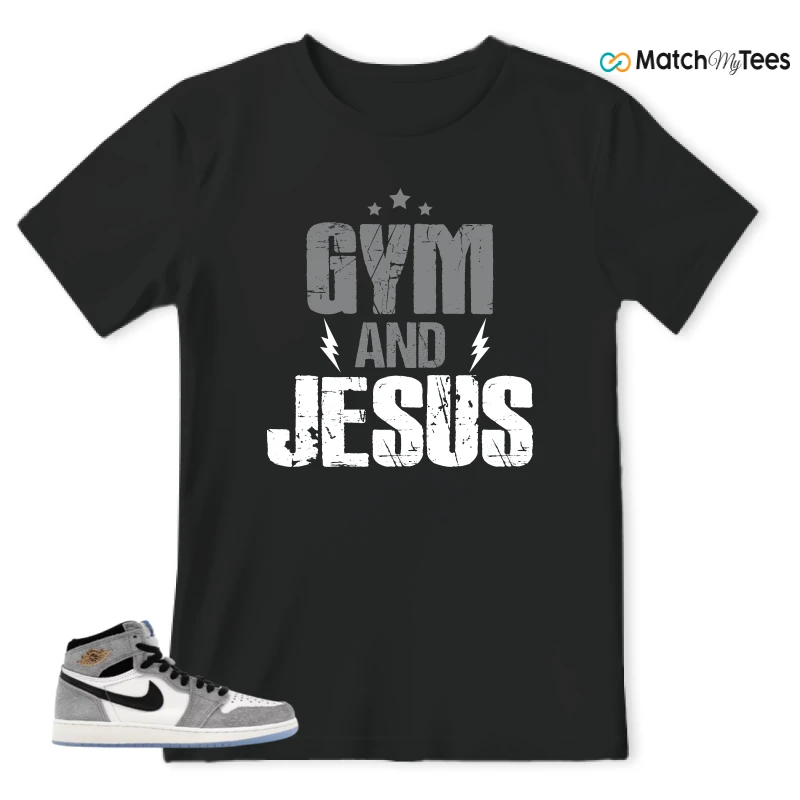 NIKE AIR JORDAN 1 HIGH COOL GREY SNEAKER Matching Tees t-shirt