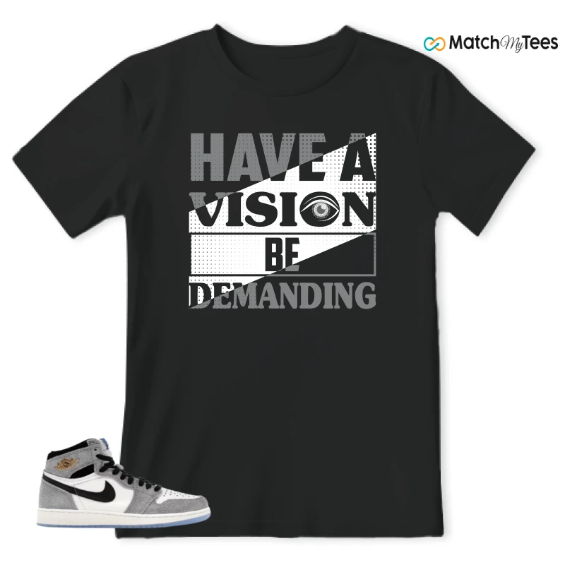 NIKE AIR JORDAN 1 HIGH COOL GREY SNEAKER Matching Tees t-shirt