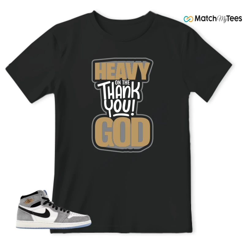 NIKE AIR JORDAN 1 HIGH COOL GREY SNEAKER Matching Tees t-shirt