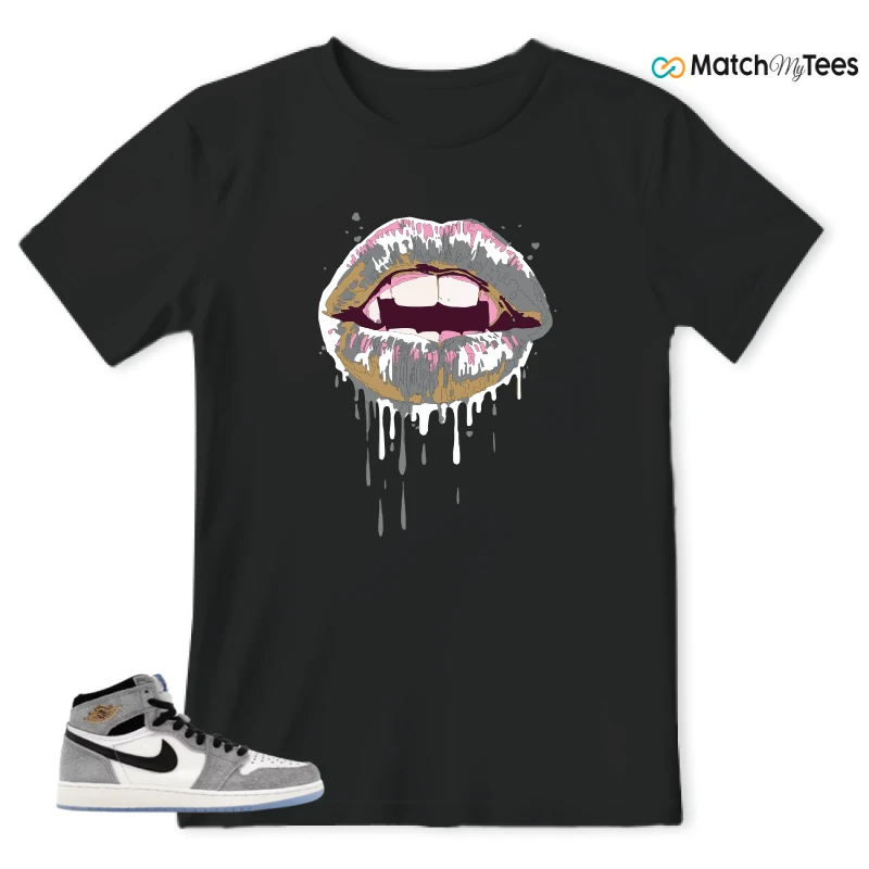 NIKE AIR JORDAN 1 HIGH COOL GREY SNEAKER Matching Tees t-shirt