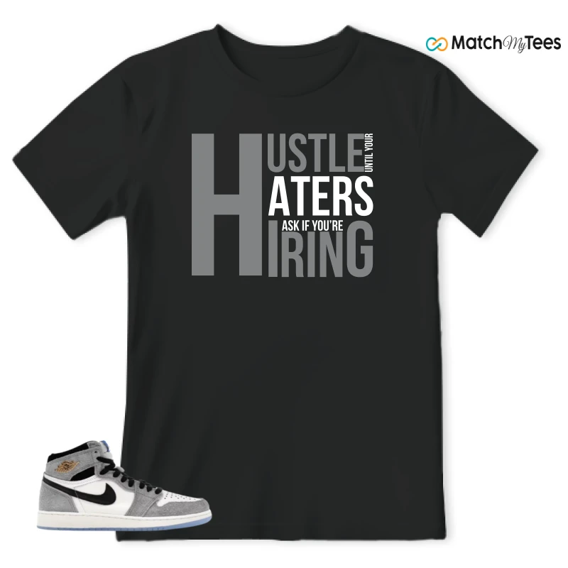 NIKE AIR JORDAN 1 HIGH COOL GREY SNEAKER Matching Tees t-shirt