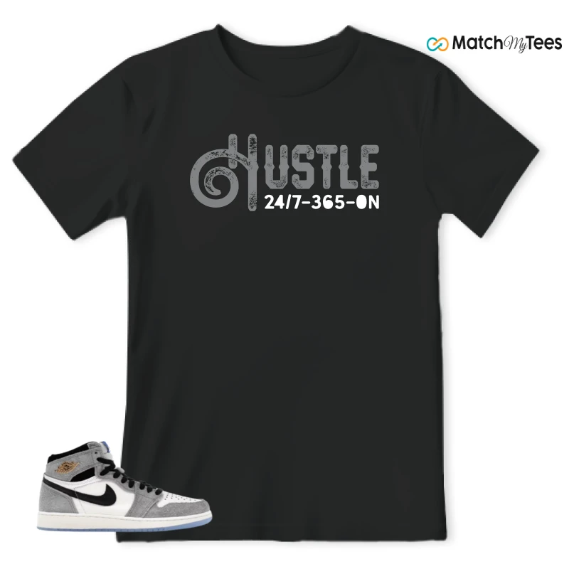 NIKE AIR JORDAN 1 HIGH COOL GREY SNEAKER Matching Tees t-shirt
