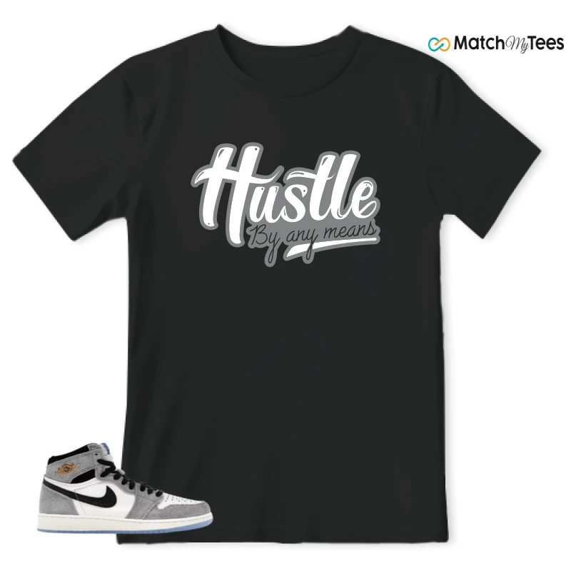 NIKE AIR JORDAN 1 HIGH COOL GREY SNEAKER Matching Tees t-shirt