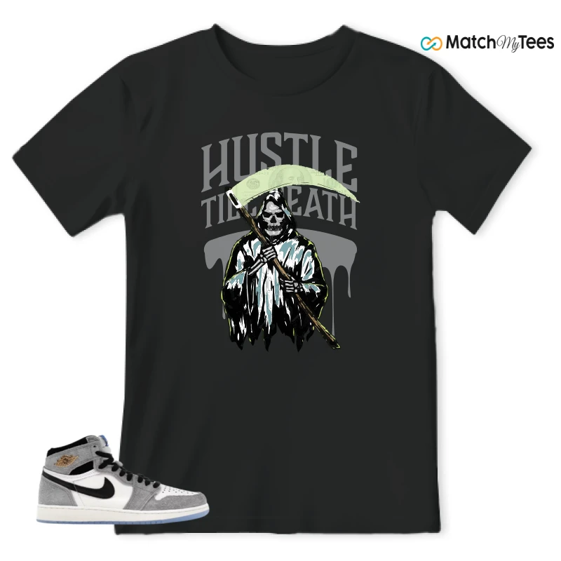 NIKE AIR JORDAN 1 HIGH COOL GREY SNEAKER Matching Tees t-shirt