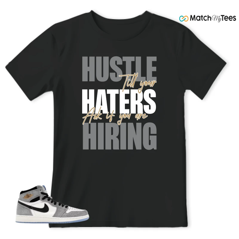 NIKE AIR JORDAN 1 HIGH COOL GREY SNEAKER Matching Tees t-shirt