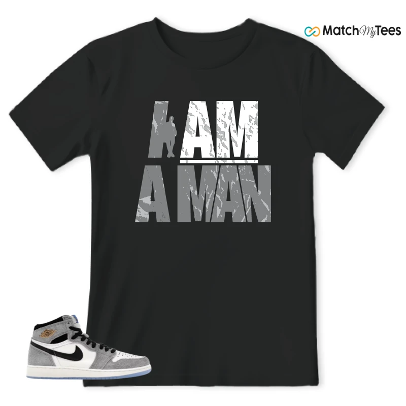 NIKE AIR JORDAN 1 HIGH COOL GREY SNEAKER Matching Tees t-shirt