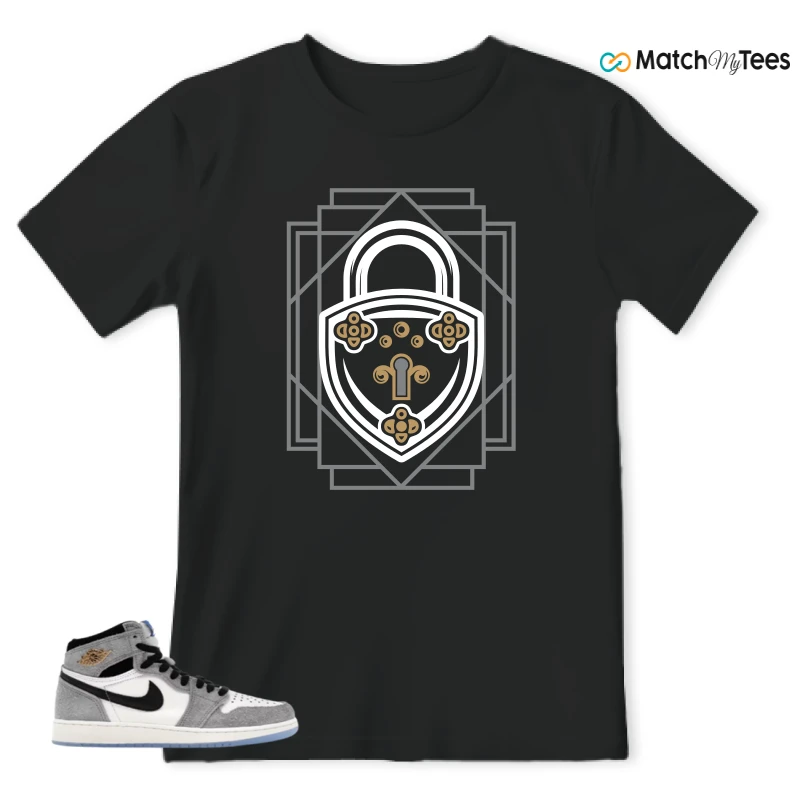 NIKE AIR JORDAN 1 HIGH COOL GREY SNEAKER Matching Tees t-shirt