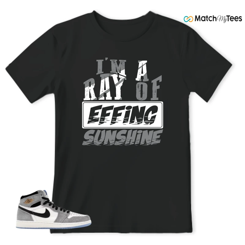 NIKE AIR JORDAN 1 HIGH COOL GREY SNEAKER Matching Tees t-shirt