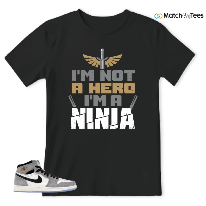 NIKE AIR JORDAN 1 HIGH COOL GREY SNEAKER Matching Tees t-shirt