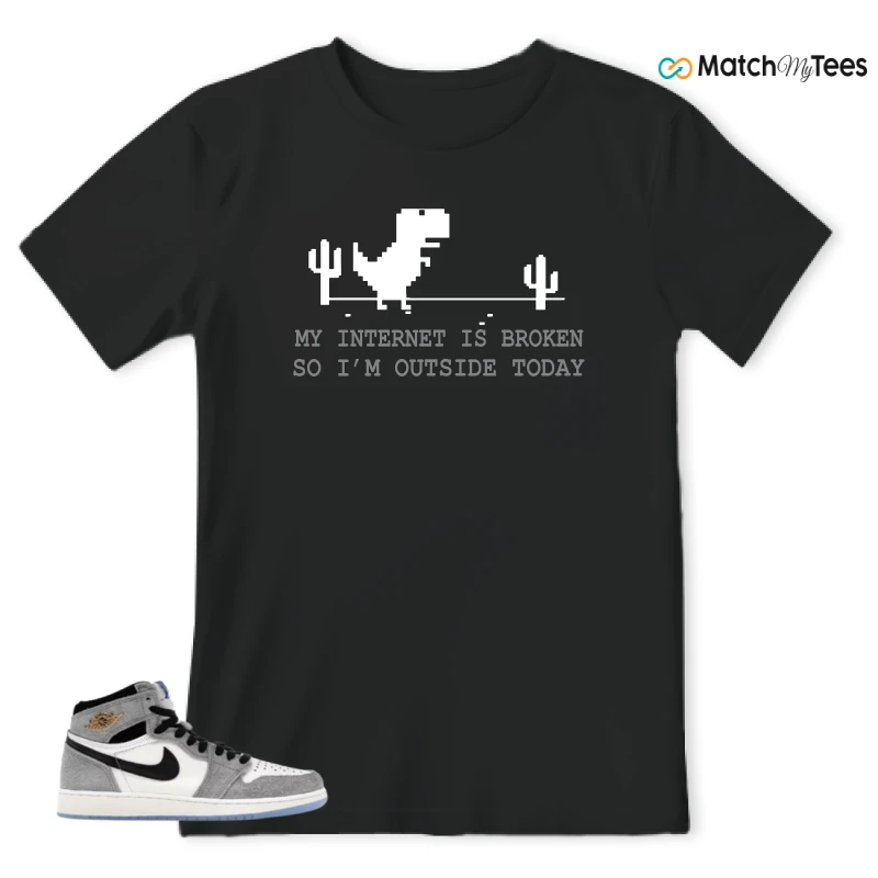 NIKE AIR JORDAN 1 HIGH COOL GREY SNEAKER Matching Tees t-shirt
