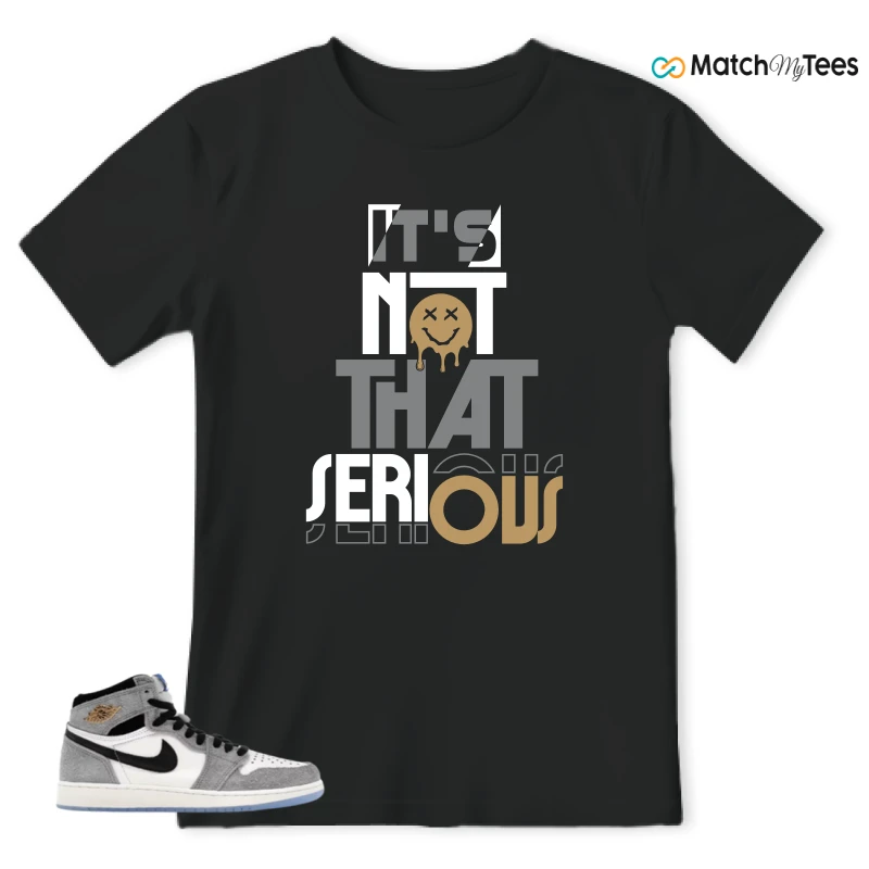 NIKE AIR JORDAN 1 HIGH COOL GREY SNEAKER Matching Tees t-shirt
