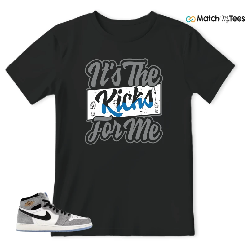 NIKE AIR JORDAN 1 HIGH COOL GREY SNEAKER Matching Tees t-shirt