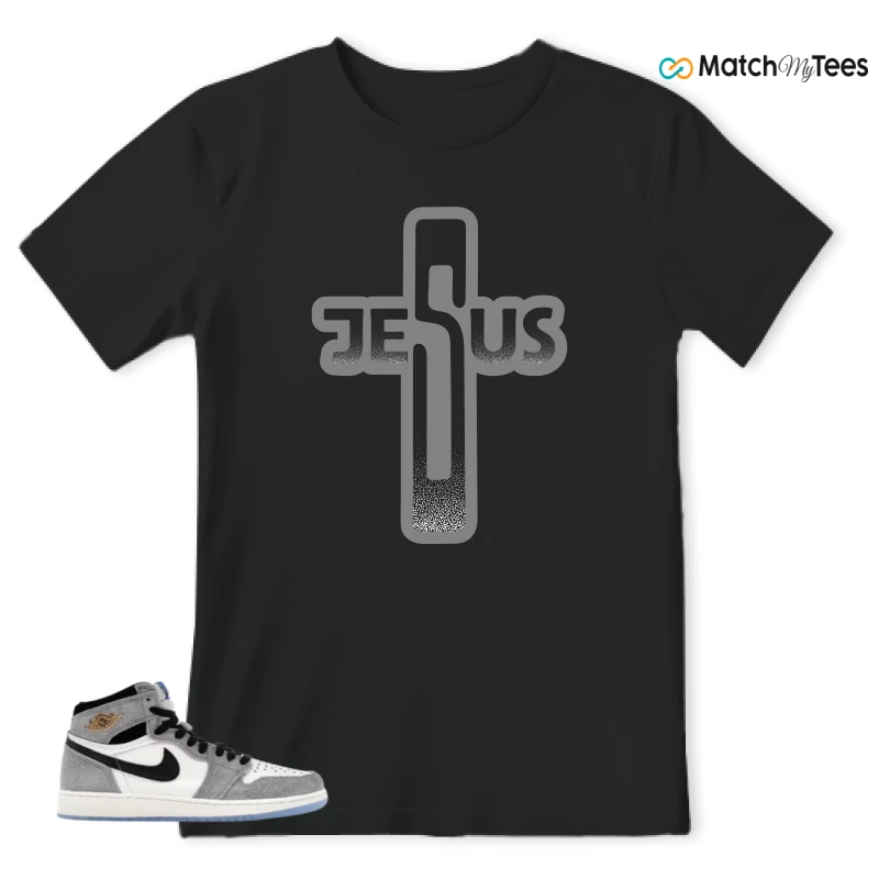NIKE AIR JORDAN 1 HIGH COOL GREY SNEAKER Matching Tees t-shirt
