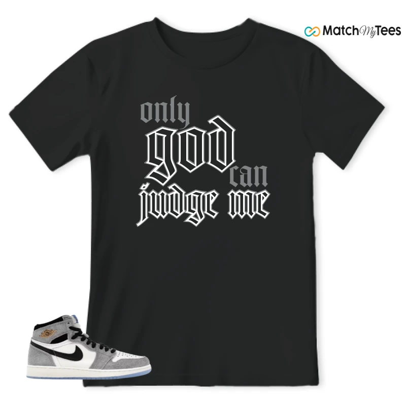NIKE AIR JORDAN 1 HIGH COOL GREY SNEAKER Matching Tees t-shirt