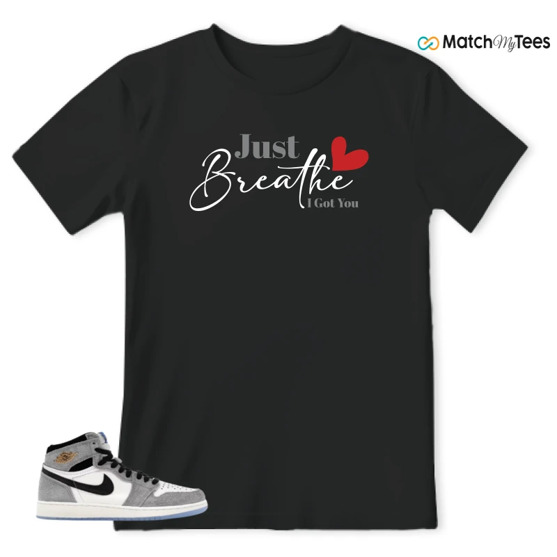 NIKE AIR JORDAN 1 HIGH COOL GREY SNEAKER Matching Tees t-shirt