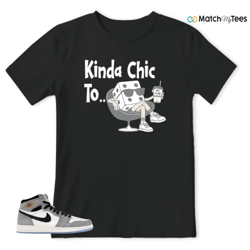NIKE AIR JORDAN 1 HIGH COOL GREY SNEAKER Matching Tees t-shirt