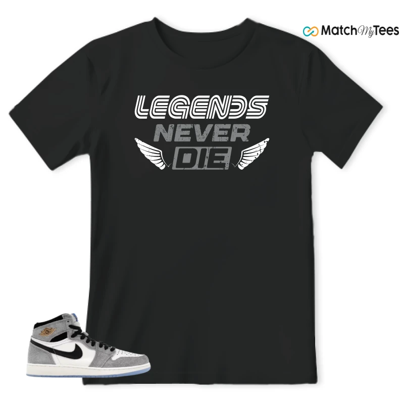 NIKE AIR JORDAN 1 HIGH COOL GREY SNEAKER Matching Tees t-shirt
