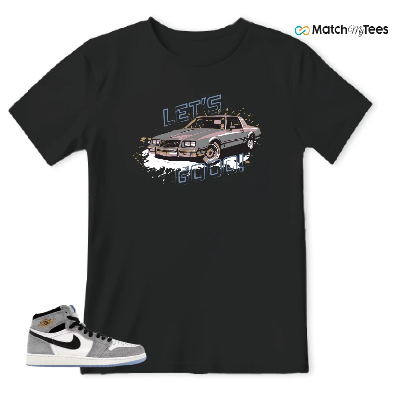 NIKE AIR JORDAN 1 HIGH COOL GREY SNEAKER Matching Tees t-shirt