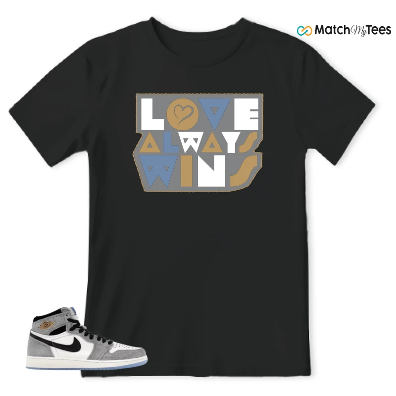 NIKE AIR JORDAN 1 HIGH COOL GREY SNEAKER Matching Tees t-shirt