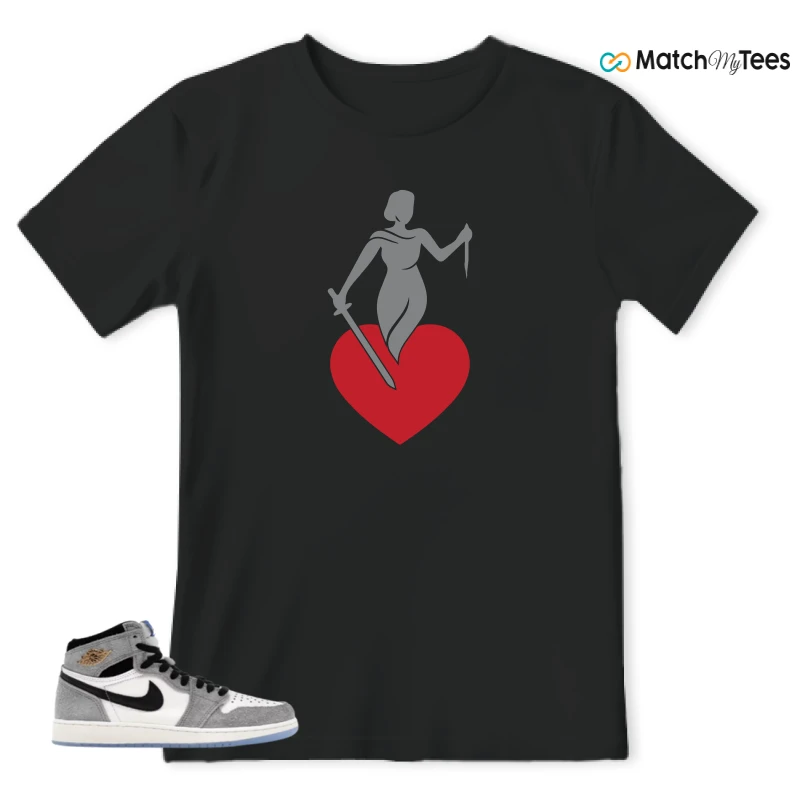 NIKE AIR JORDAN 1 HIGH COOL GREY SNEAKER Matching Tees t-shirt