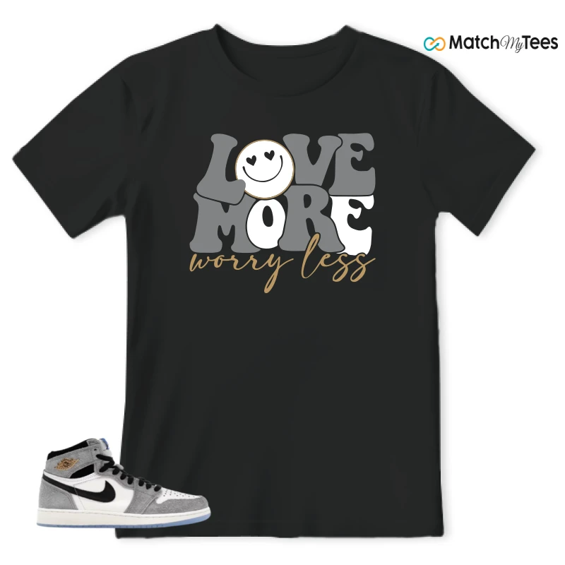 NIKE AIR JORDAN 1 HIGH COOL GREY SNEAKER Matching Tees t-shirt