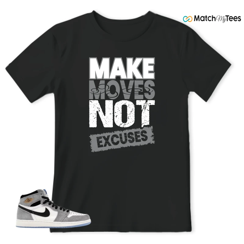 NIKE AIR JORDAN 1 HIGH COOL GREY SNEAKER Matching Tees t-shirt