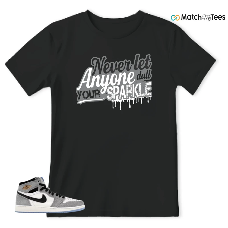 NIKE AIR JORDAN 1 HIGH COOL GREY SNEAKER Matching Tees t-shirt