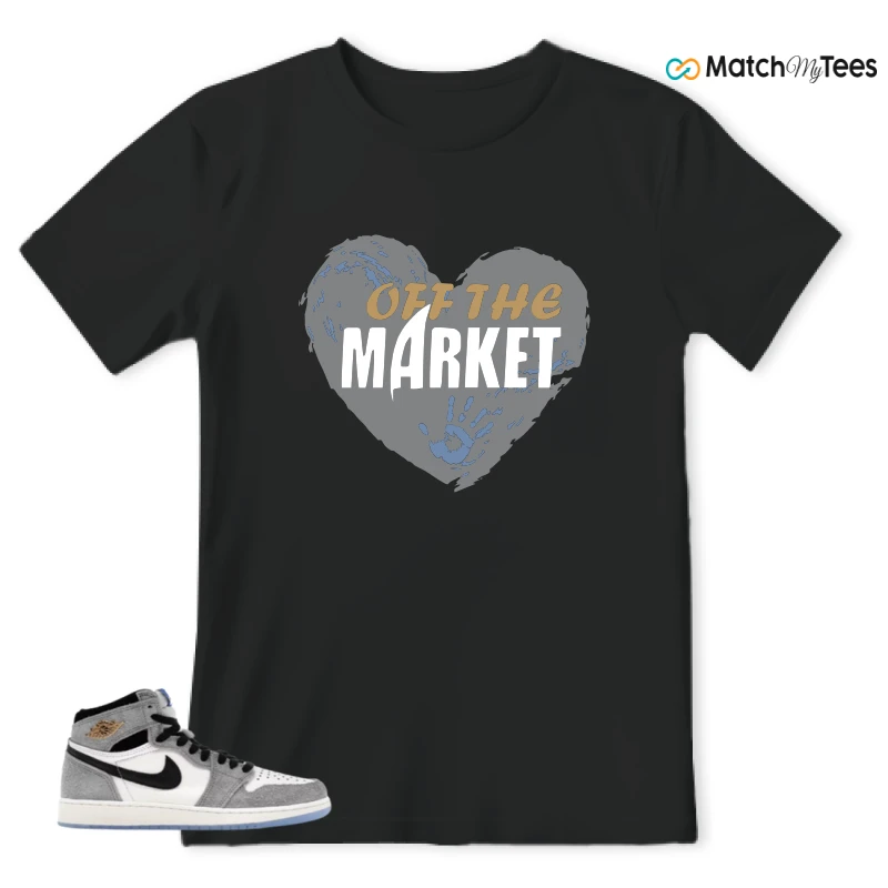 NIKE AIR JORDAN 1 HIGH COOL GREY SNEAKER Matching Tees t-shirt