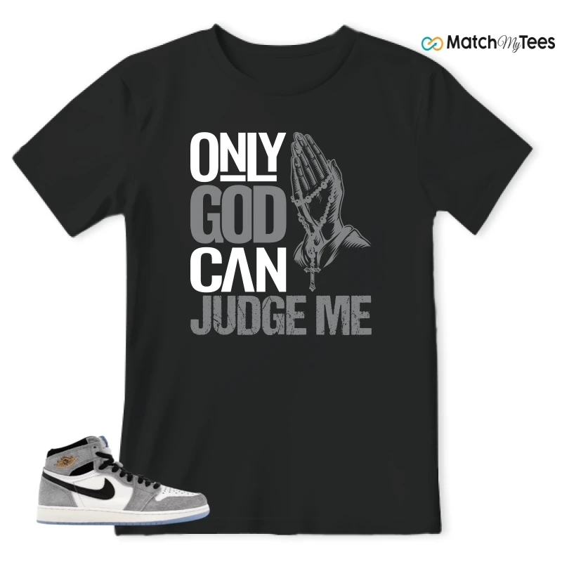NIKE AIR JORDAN 1 HIGH COOL GREY SNEAKER Matching Tees t-shirt