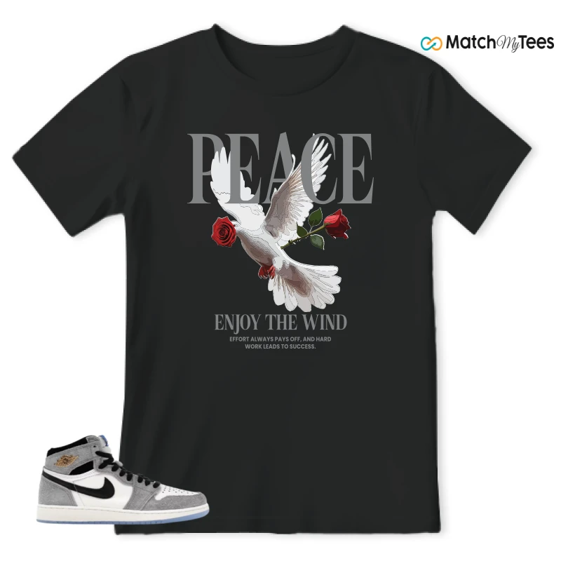 NIKE AIR JORDAN 1 HIGH COOL GREY SNEAKER Matching Tees t-shirt