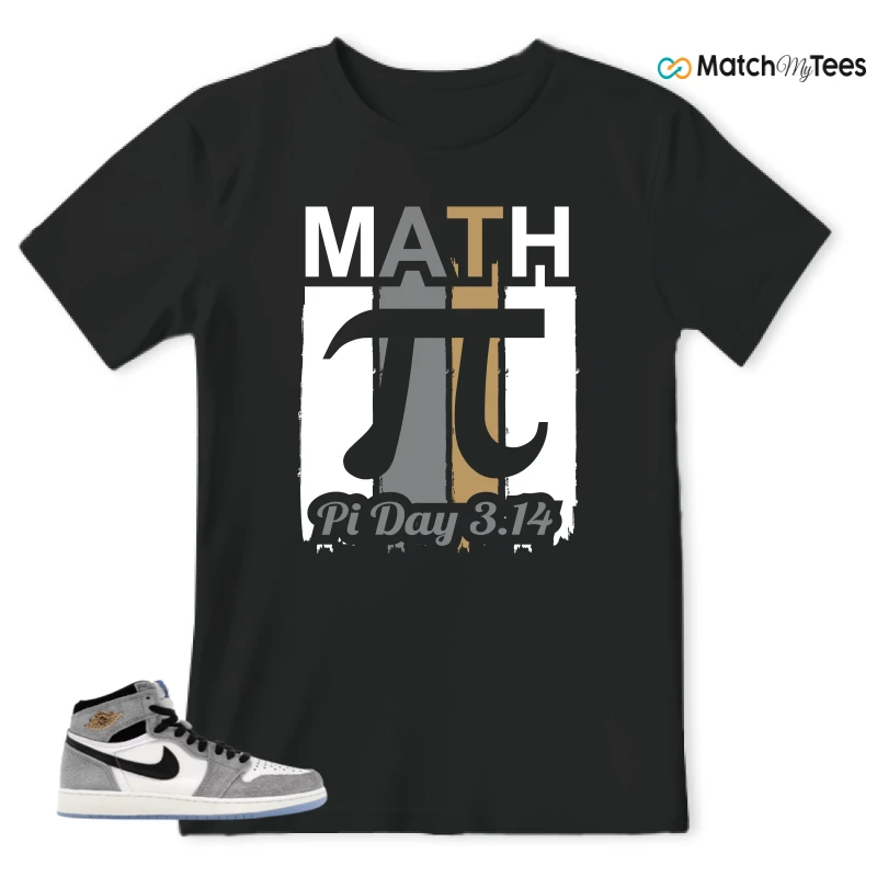 NIKE AIR JORDAN 1 HIGH COOL GREY SNEAKER Matching Tees t-shirt