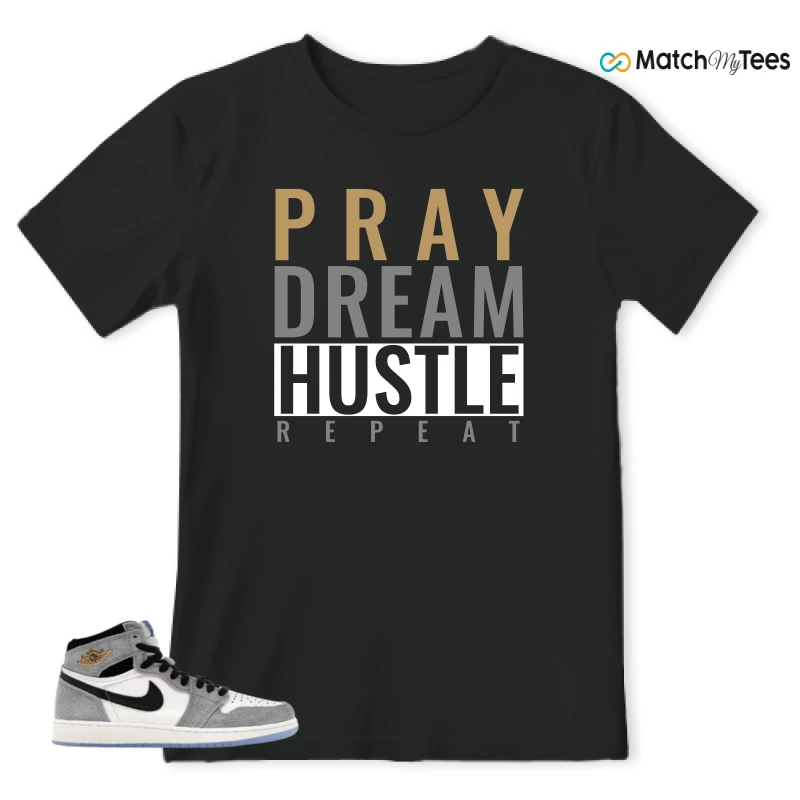 NIKE AIR JORDAN 1 HIGH COOL GREY SNEAKER Matching Tees t-shirt