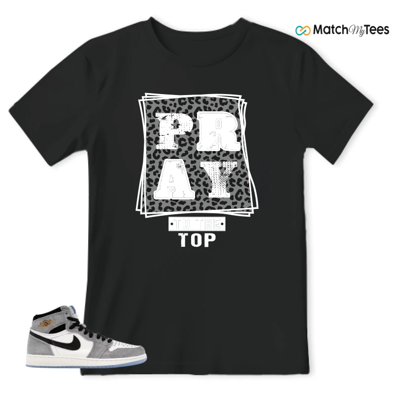 NIKE AIR JORDAN 1 HIGH COOL GREY SNEAKER Matching Tees t-shirt