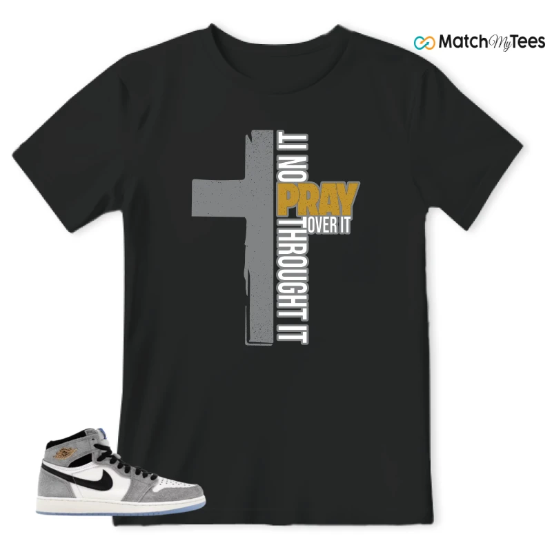 NIKE AIR JORDAN 1 HIGH COOL GREY SNEAKER Matching Tees t-shirt